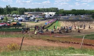 Mayhem at Motorcycle Competition
