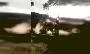 Mountainside collapses in China's Sichuan damaging 3 houses