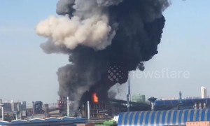 Factory in China explodes due to a gas leak killing 1 and injuring 9