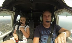 Little Girl Throws Up During Flight