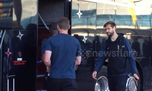 Tottenham Hotspur Arrive at Madrid Airport in Spain for the Champions League Final