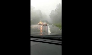 Driver literally misses tornado by mere minutes