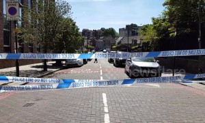 Police at scene of stabbing in Haringey in North London
