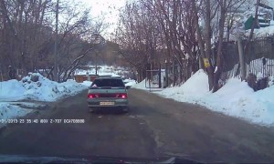 Man Races After Reversing Car in Russia