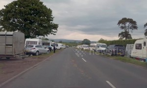 Gypsies and travellers set up camp ahead of Appleby Horse Fair