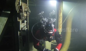 Cold War-ter: Scuba divers explore Cold War missile silo in Washington State