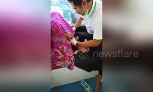 Pregnant woman goes into labour and gives birth on a speedboat off Thailand