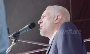 Labour leader Corbyn 'proud of Muslim mayor' of London, condemns racism and war during Trump's UK visit