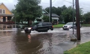 Extreme flooding captured on camera in Lafayette