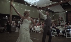 Father-daughter wedding dance leaves guests in awe