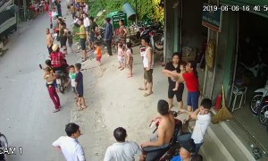 Woman Barely Dodges Out of Control Car