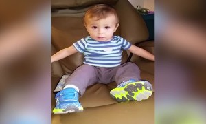 Toddler LOVES Massage Chair