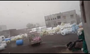 Cyclone Vayu blows away heavy water tanks like balloons