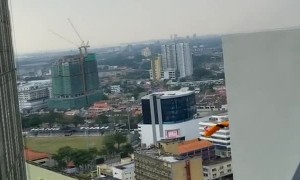 Watching a BASE Jump From the Window