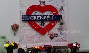 Tributes laid out on second anniversary of Grenfell Tower fire