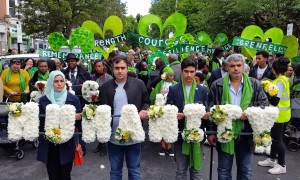 Crowds gather in North Kensington to show their solidarity on second anniversary of Grenfell Tower fire