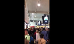 Travel chaos! Luton airport evacuated after fire alarm