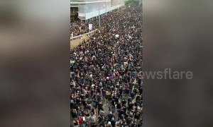 Hong Kong protesters shout 'Hong Kongers, come on' at third massive anti-extradition bill demonstration