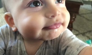 Baby Slo-Mo Spit Bubbles