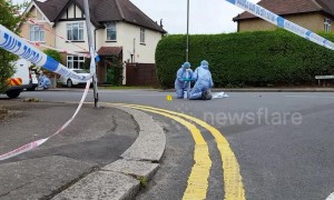 Police cordon off road in Barnet after stabbings leave 1 dead and 2 injured