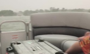 Trying to Outrun Hail in a Speed Boat