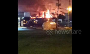 'Largest' refinery on US east coast explodes in flames