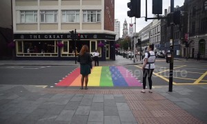 Rainbow crossing opens in London for Pride month