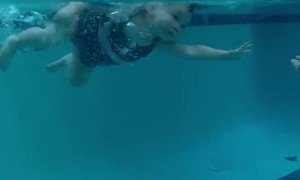 One-Year-old Independent Swimmer