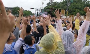 Rally in Taiwan against mainland China media influence