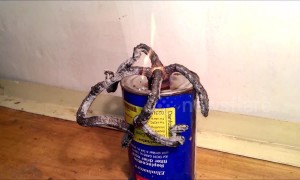 Dry alcohol tablets transform into bizarre ashy fingers in Pharaoh's Serpent experiment