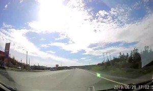 Dust Devil on Dashcam