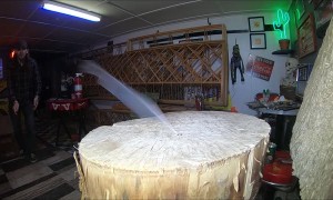 Incredibly Accurate Knife Throwing Talent