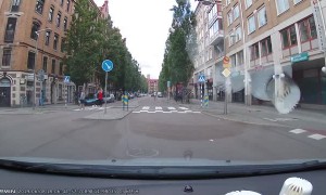 Guys Perform Impromptu Forward Flip on Electric Scooter