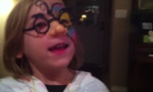 Girl Gets in Character with Props!