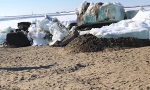 Ice Tsunami Comes Crashing In