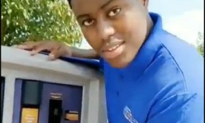 Heartwarming video shows mom surprising her son at his first job