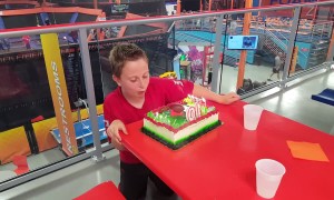 Boy has Best Reaction to Trick Candles on his Cake