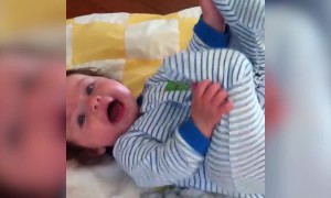 Baby Girl has Great Impression of a Monster