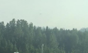 Brush Fire Rages in Alaska