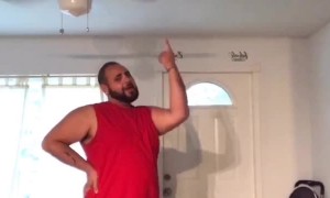 Man Catches a Falling Fan