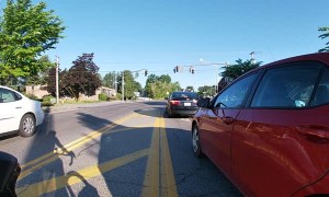 Dangerous Driver Screams at Cyclist