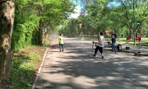 Truck and Flag Fly High