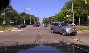 Dash cam captures insane footage of stolen police car