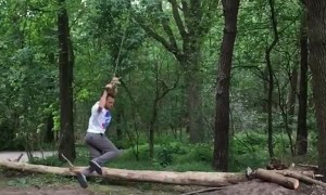 Broken Branch Can't Stop Back Flip