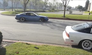 Drift Car Handbrake Testing Goes Wrong