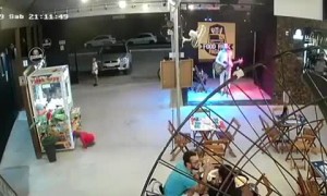 Kid Climbs to Claim Prize