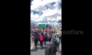 Puerto Rico's strike marches on major highway as pressure mounts on governor to resign
