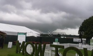 Tornado at Tatton Park flower show near Manchester