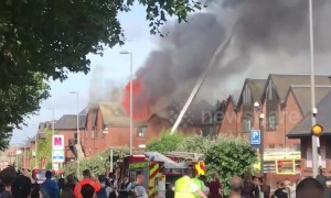 Sirens ring out as flames seen coming from shopping centre in Walthamstow