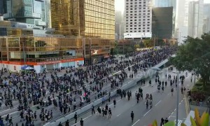 Tens of thousands attend Hong Kong pro-democracy protest